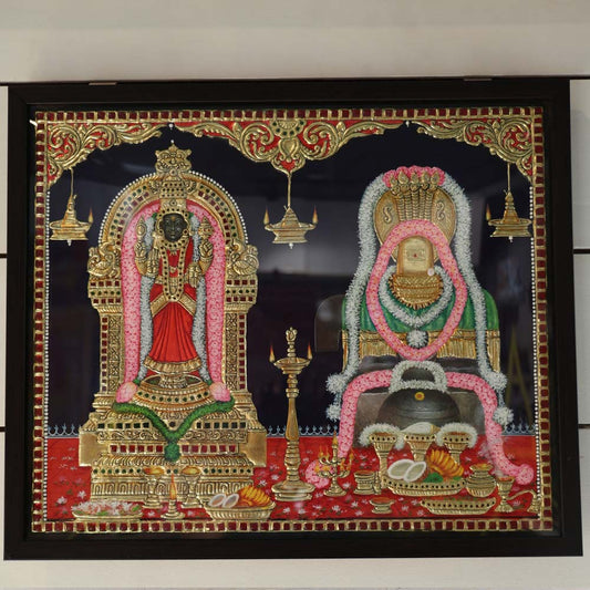 Vaitheeswaran Thaiyal Nayagi Tanjore Painting For Puja Room