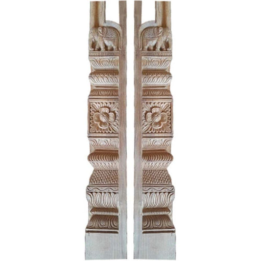 Elephant Pillar Carving