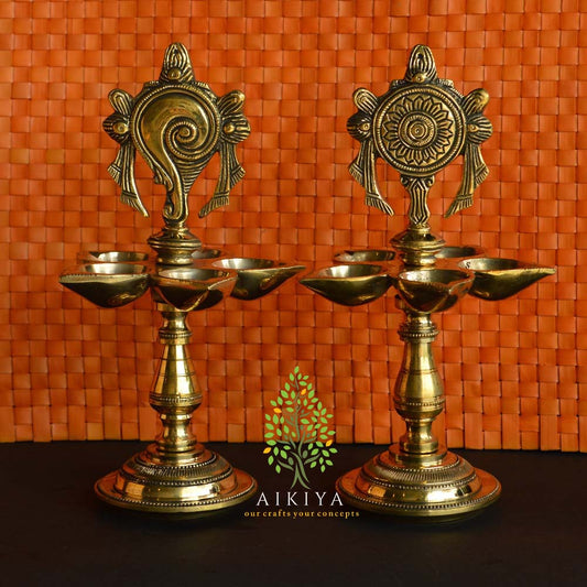 Shank Chakra Lamp Set