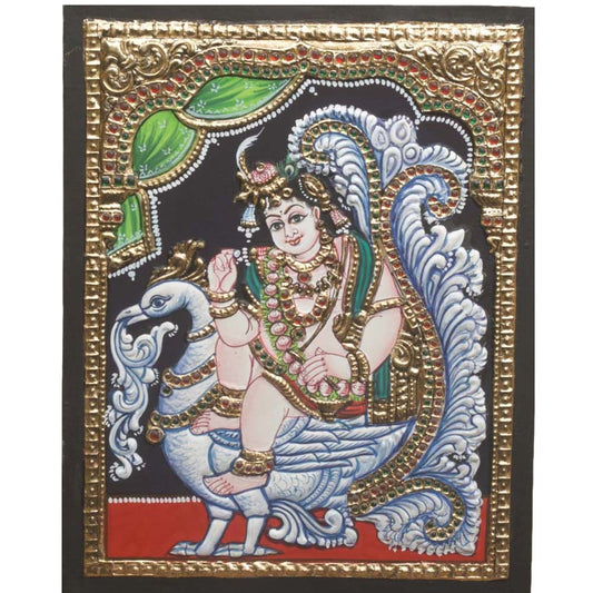 Krishna On Swan