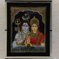Shiva Parvathy Tanjore Painting For Puja Room
