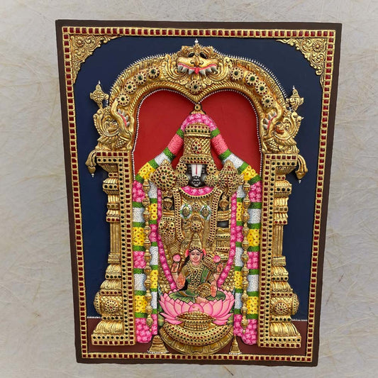 Balaji Lakshmi 3D Wall Sculpture Divinehandmade Artwork For Temple And Home Decor