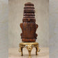 Vishnu Bust Teak Finish