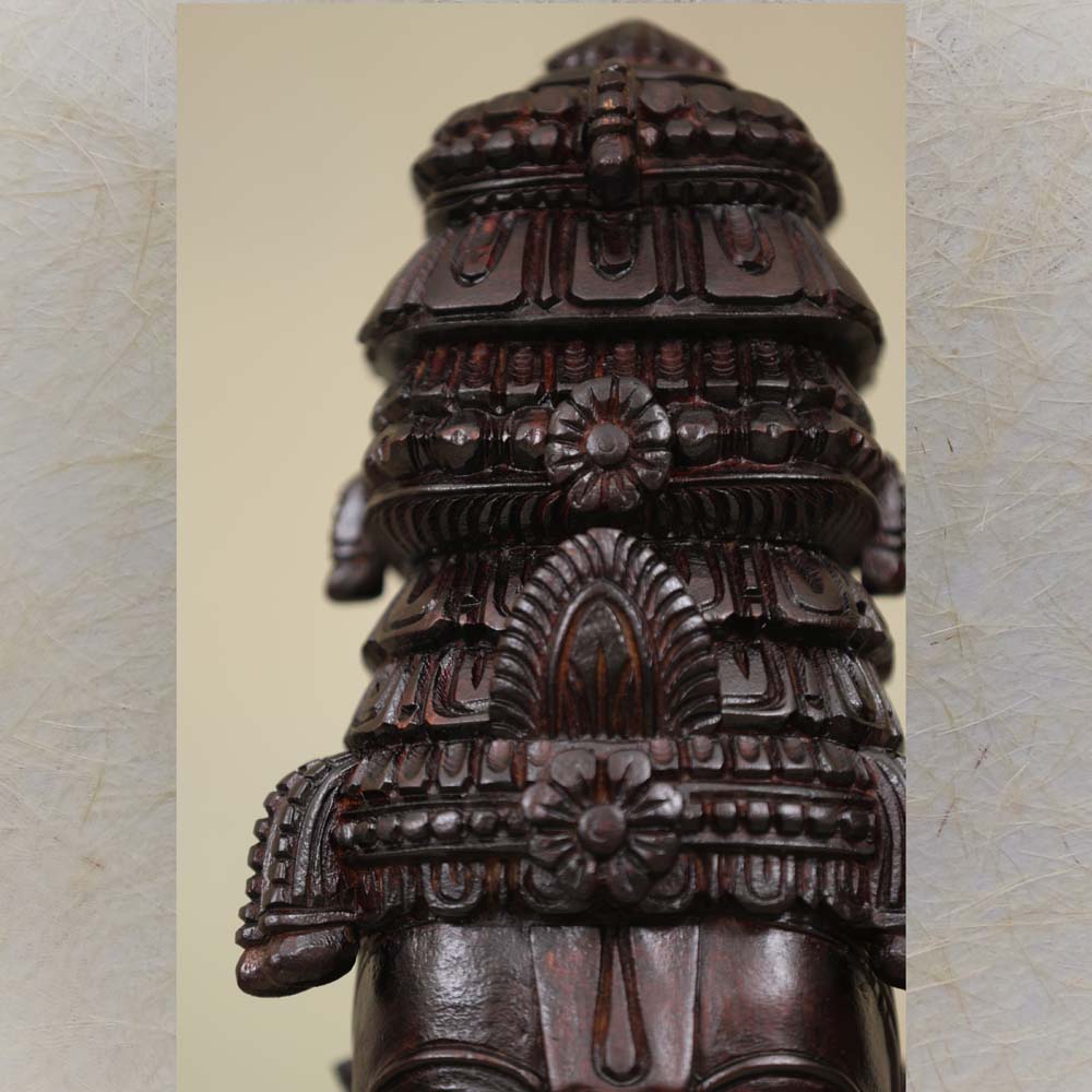 Vishnu Bust Rosewood Finish