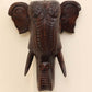 Elephant Head Rosewood Finish