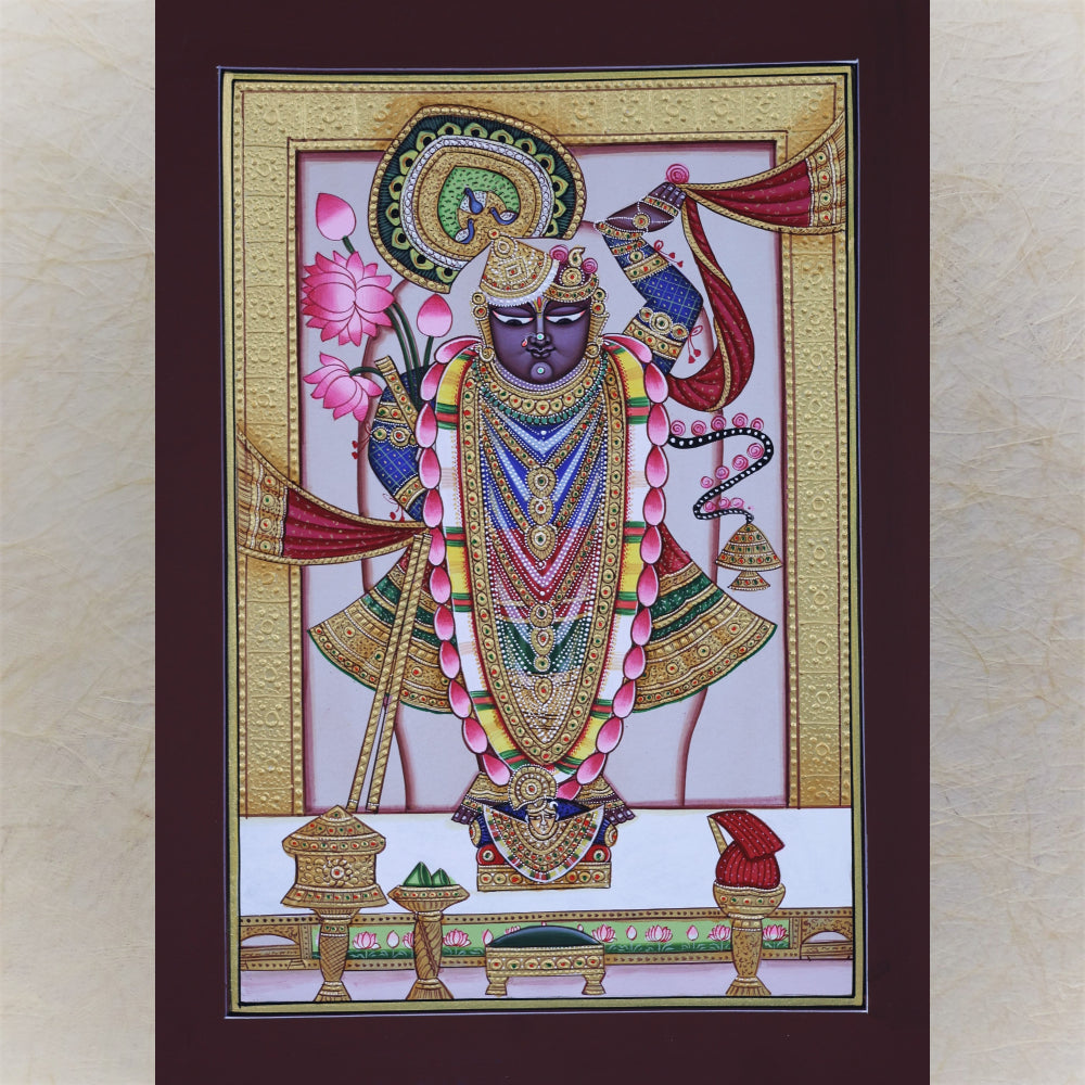 Shrinathji Of Nathdwara Golden Grandeur Pichwai Painting