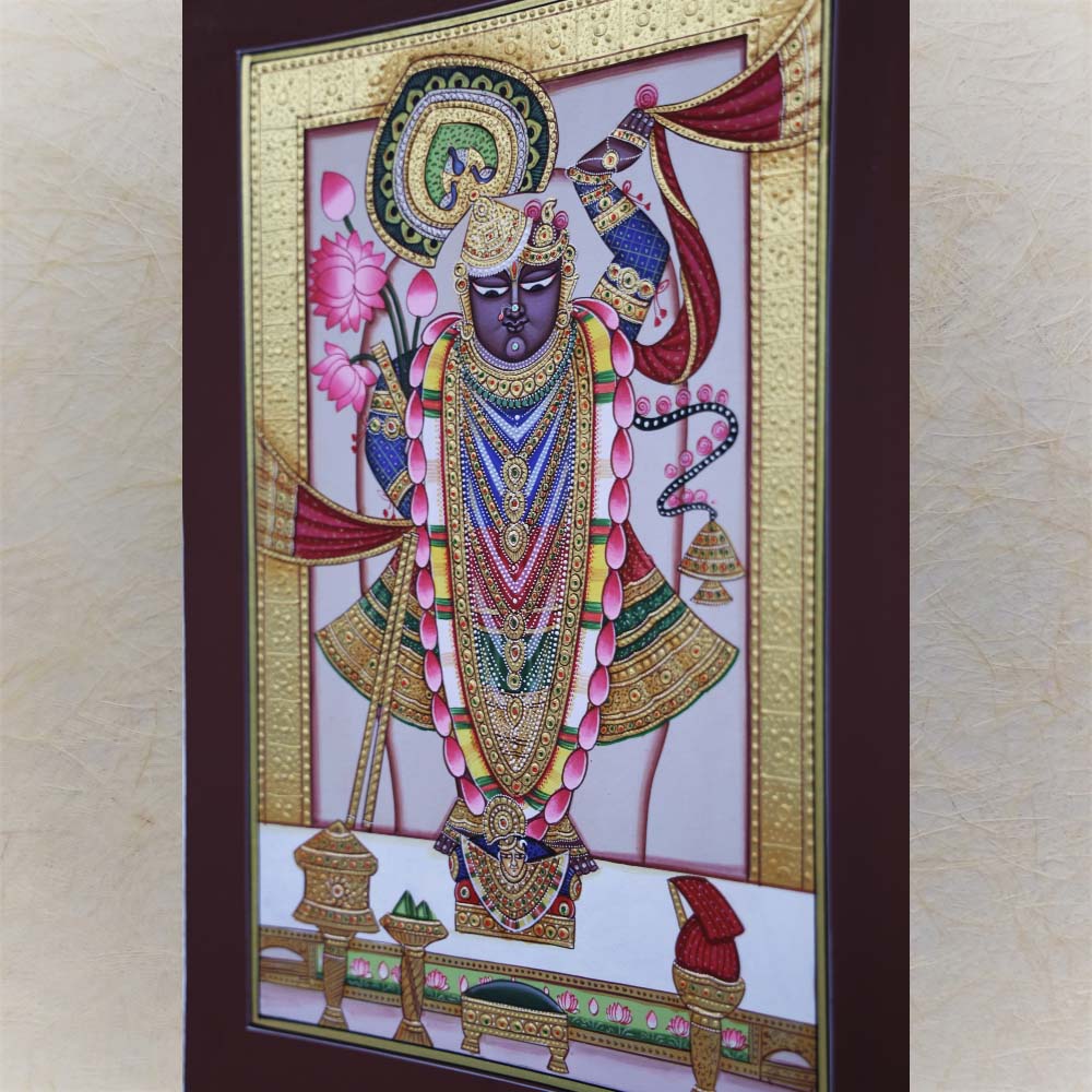 Shrinathji Of Nathdwara Golden Grandeur Pichwai Painting