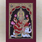 Lakshmi Geja (Elephant) Lakshmi Goddess Of Prosperity And Abundance. Handmade Tanjore Style Gold Painting