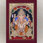 Ganesha Simha Ganesha Handmande Tanjore Style Gold Painting