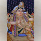 Krishna With Consorts Krishna Durbar Handmande Tanjore Style Gold Painting