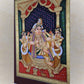 Krishna With Consorts Krishna Durbar Handmande Tanjore Style Gold Painting