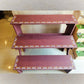Handcrafted 3-Step Golu Padi - With Floral Border And Deepam Kollam On Stand
