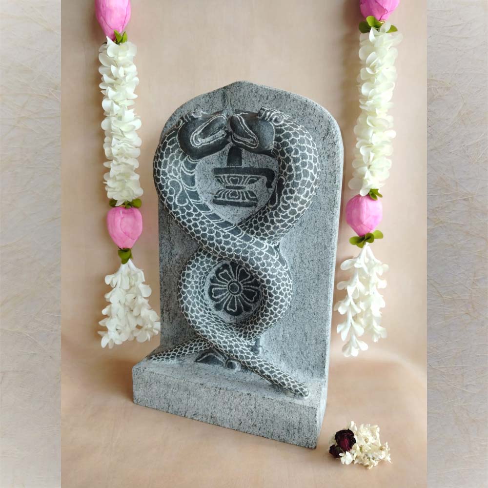Handcrafted Pinnal Naga Devata Idol Natural
