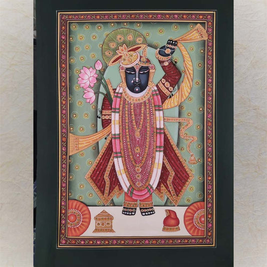 Shrinathji Of Nathdwara Majestic Krishna Pichwai Painting