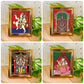 Radha Krishna,Rishaba Vahanam Shiva Parvathi,Meenakshi Kalyanam,Pendant Krishna-Set Of 4.Individual Gift Box
